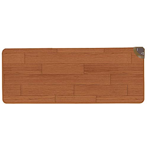 ライフジョイ 熱っぽい引っ敷き フローリング調 赤銅色 120cm×45糎 雨合羽 肌理調 FM121