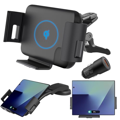 DearHot 15W Qiワイヤレスカーチャージャーマウントホルダー Samsung Galaxy Z Fold7 Fold6 Fold5 F