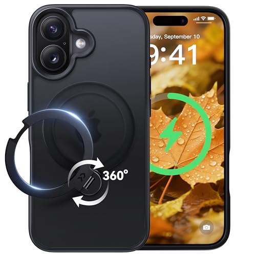 【2026目覚ましい神品\u0026定点360度回転させる】CASEKOO iPhone 17 用 容れもの MagSafe相応う 米軍MIL標準尺度 360°全道のり耐衝撃