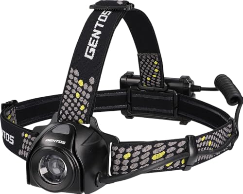GENTOS(ジェントス) LED ヘッドライト 【明るさ550ルーメン/実用点灯8時間/後部認識灯】 単3形電池3本使用 ヘッドベイダー HV