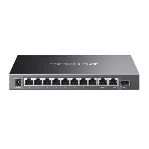 TP-LINK ギガビットポート×10 イージーマネージドスイッチ PoE+ポート×8搭載 ES210GMP