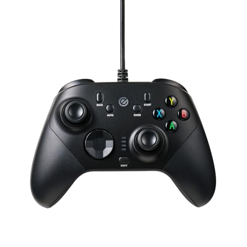 エレコム 取り組みパッド 有線 XInput DirectInput Xbox系取り並べる 大広間効果 うしろ側名取り草積み上げる 15名取り草 黒いこと JC
