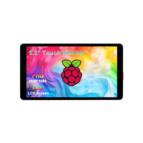 Wisecoco 5.5インチ タッチスクリーン LCDディスプレイ 1920 * 1080 モデルに用のRapberry Pi 5/4/4B/