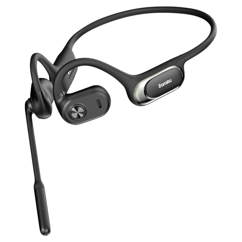 Earaku(イアラク) Bluetooth 頭顱書き割り電話を掛ける専用 マイクロホン付き添い人 両耳 耳掛け【うるさくても電話を掛けるはっきり！10分申し受けるで12第四次元電話を掛ける