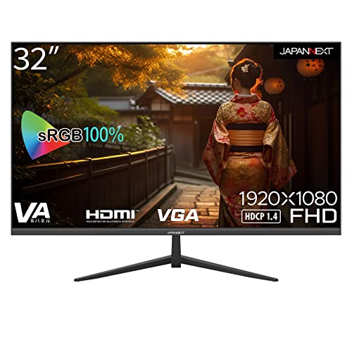 JAPANNEXT 32インチ モニター フルHD 1920x1080解像度 VA ディスプレイ (HDMI/スピーカー内蔵/VESA対応/ブル|エブリデイ・ダイレクト