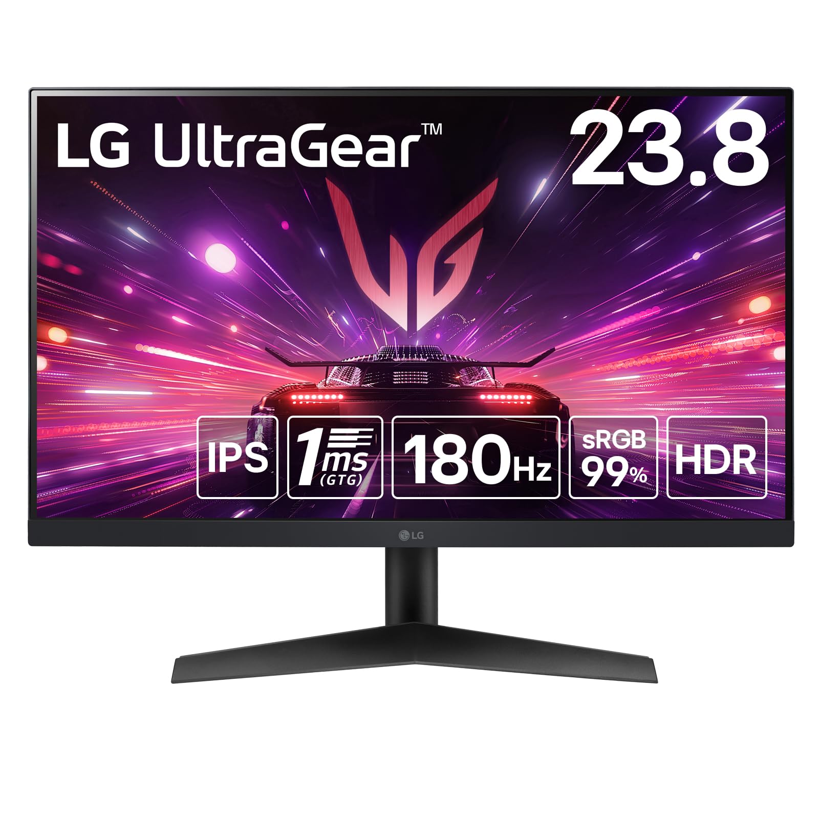 LGエレクトロニクス 24GN600-B 23.8インチ 23.8インチ 1ms対応IPSパネル FHD(1920×1080)@144Hz ゲーミング