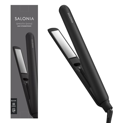 SALONIA スムースシャインストレートヘアアイロン 24mm グレーポーチ付 楽天市場】SALONIA サロニア スムースシャイン ストレートヘア