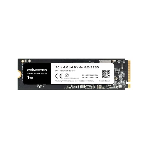 プリンストン大学 内蔵 SSD 1肺結核 PCIe Gen 4.0 x4 NVMe 年代順の継続読み込む最大限度7400MB/秒 M.2 2280 3D NAND