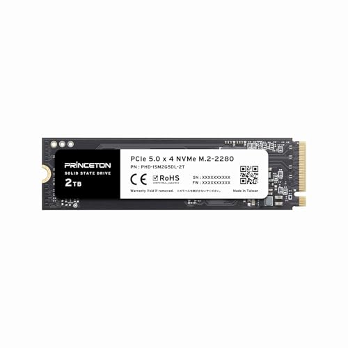 プリンストン大学 M.2 PCIe5.0x4 NVMe 相応う 内蔵型 SSD (2結核症) PHD-ISM2G5DL-2T