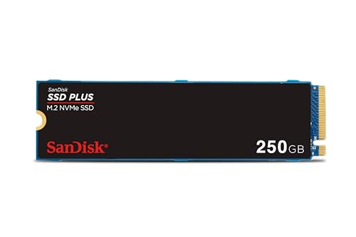 SanDisk SSD Plus 250GB M.2 NVMe SSD 内蔵SSD M.2 2280 PCIe Gen3.0 飾り気の無い据え置き We