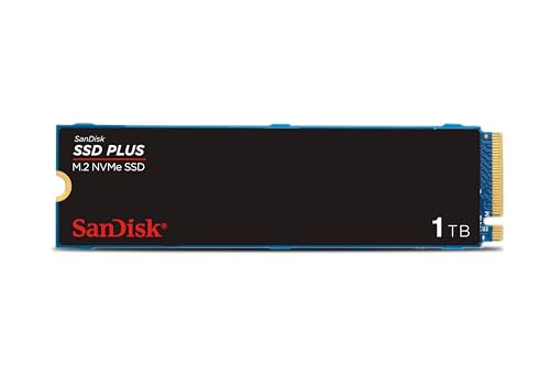 SanDisk SSD Plus 1結核症 M.2 2280 PCIe Gen3 NVMe SSD 最大限度3200MB/秒の読み込む速力度