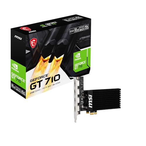 MSI GT 710 2GD3H 4HDMI グラフィクスゲーム盤 VD9284