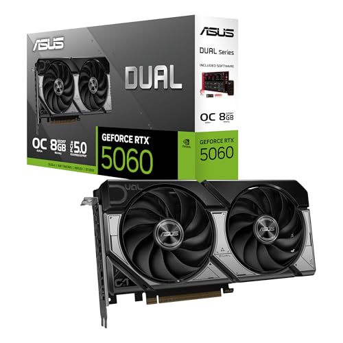 ASUS DUAL RTX5060 O8G NVIDIA GEFORCE RTX 5060 8GB GDDR7 128bit OC HDMI 3