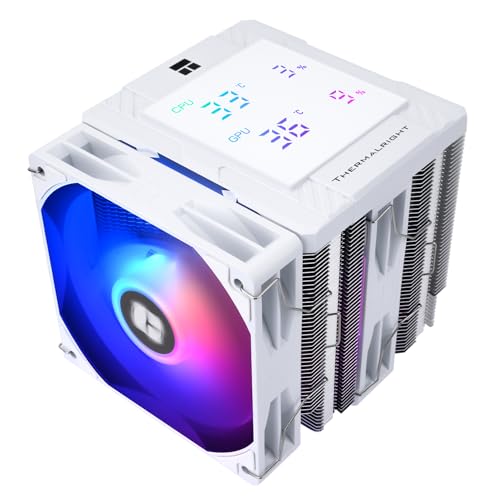 Thermalright Peerless Assassin 120 Digital ARGB White 中央処理装置 大気圏 冷房装置、デジタル ス
