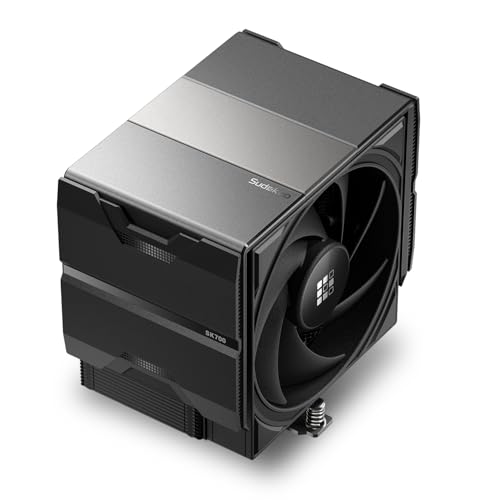 Sudokoo SK700 AM5 空冷クーラー：AM5専用 7ヒートパイプCPUクーラー - ブラック シングルタワーPC冷却 120mm F
