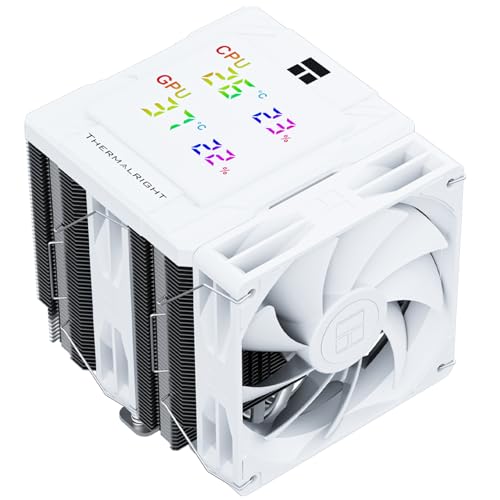 Thermalright Peerless Assassin 120 Digital White CPU クーラー、1850RPM 速度の 12