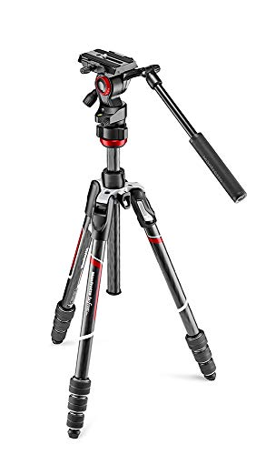 ヴァイテックイメージング Manfrotto 三脚架 Befree live 炭素 4段 映像媒体雲台 T三脚架一揃いの道具 黒いこと 全伸高150珊