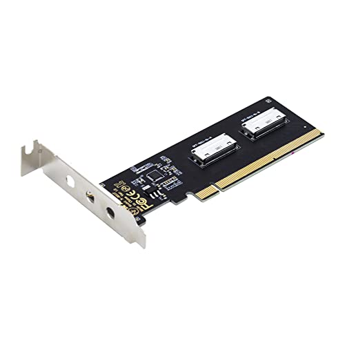 cablecc PCIE PCI-Express 16x - Dual Oculink SFF-8612 SFF-8611 8X VROCアダプ