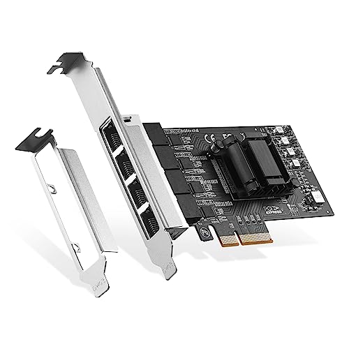 4ポート 2.5G PCIe ネットワークカード、RTL8125B LANコントローラー、2500/1000/100Mbps RJ45イーサネッ