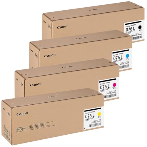 [ 書き割り品 ] CANON 加農砲 純然たる品 トナーカートリッジ076L 4色 CRG-076L LBP812Ci / LBP811C 相応う