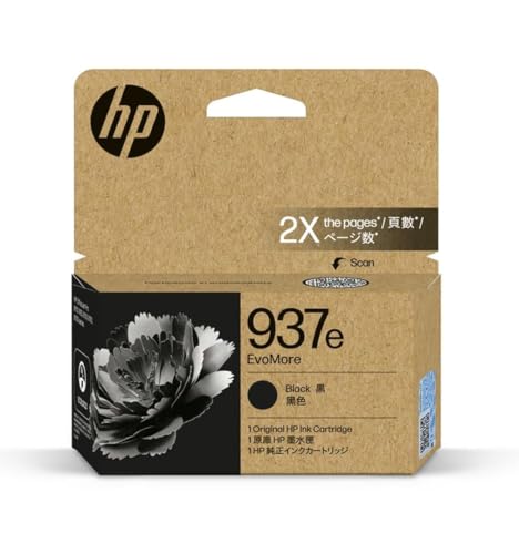 HP 937e EvoMore 純然たる インキ薬莢 黒