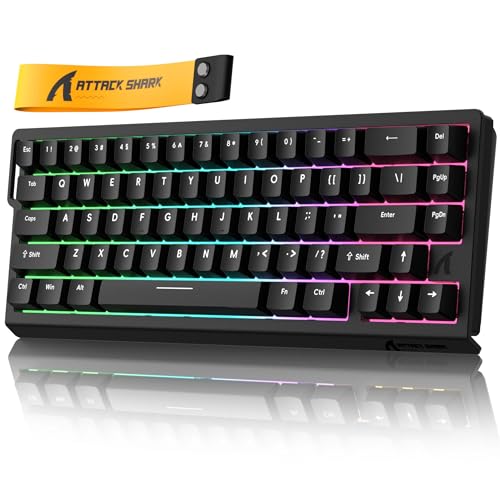 ATTACK SHARK X68HE ラピットトリガー ポーリングレート8000Hz対応 RT0.01mm 8000hz RGB 有線USB 磁｜エブリデイ・ダイレクト 8,463円