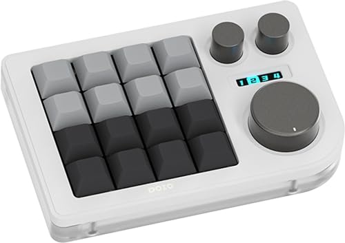 KB16 マクロメカニカルキーボードアルミニウム製/片手キーボード/RGB VIA ホットスワップ プログラム機能対応可能/16キー/Ps Pr