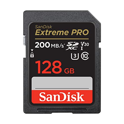 SanDisk (サンディスク) 128GB Extreme PRO SDXC UHS-I メモリーカード - C10、U3、V30、4K UH