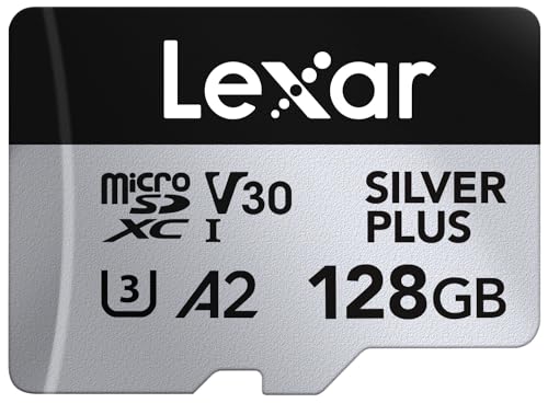 Lexar Silver Plus 128GB Micro SDカード 最大205MB/s MicroSDXC UHS-Iフラッシュメモリーカー｜エブリデイ・ダイレクト 7,255円