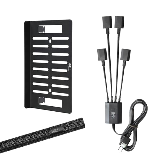 EQUALS イコールズ WALL テレビスタンド A2対応 スマート電源タップ+コードカバー+電源プレート3点セット （コードカバーブラック）