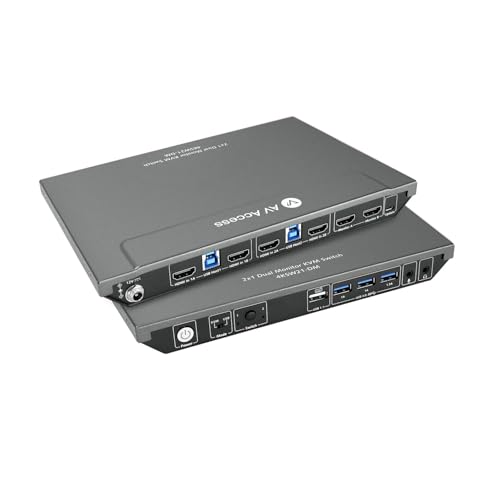 AV Access KVM取り替えっこ 2インプット2最終生産物モ ニター2 台、電子計算機2 台、USB4 個、EDID、ホットキースイッチ、一本立ちしたパソコン
