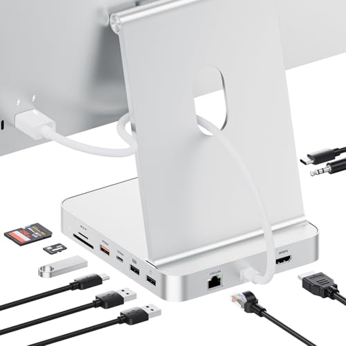 PULWTOP 11 インチ 1 USB C こしき iMac 24in 2021 2023 2024用 iMac M1 M3 M4 佩び物