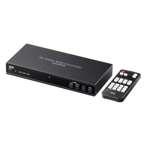 サンワサプライ 4画面ビデオウォールコントローラ（4K相応う） VGA-PHD4VWC