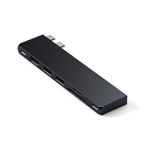 SATECHI 7 in 1 USB4 Pro Slim USB-Cマルチポートハブ、最大6K@60Hz、100W 急速充電、高速データ転送、U|エブリデイ・ダイレクト