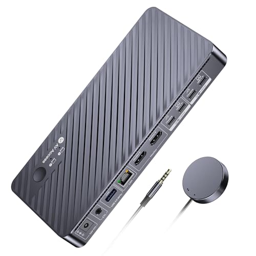 AV Access 11 インチ1縛ステイションのKVMうつり変わり器2台の見せびらかす2台の万覚え帳マイコン、4K KVM取り替えっこ2インプット2最終生産物、1