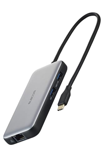 エレコム USB-Type-C ハブ ドッキングステーション USB-PD 100W対応 USB-10Gbps×2 4K60Hz HDMI×1|エブリデイ・ダイレクト