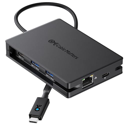 Cable Matters 8-IN-1 USB C ハブ、USB-C多機能アダプター [デュアル 4K@60Hz HDMI・140W PD 充