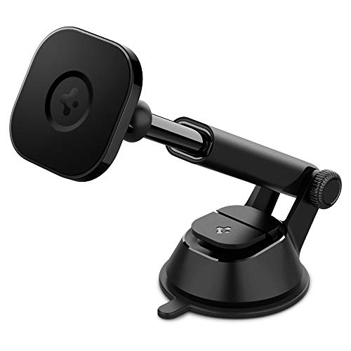 Spigen 車載ホルダー マグネット MagSafe用 吸盤 スマホホルダー 車 ダッシュボード 粘着ゲル吸盤 スマホスタンド iPhone