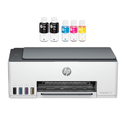 HP 印刷工 A4 インクジェット 練りあわせる機 Smart Tank 5105 Wi-Fi相応う スマホ相応う 大静電容量インキ貯蔵タンク式 超低必要経費刷り上げる