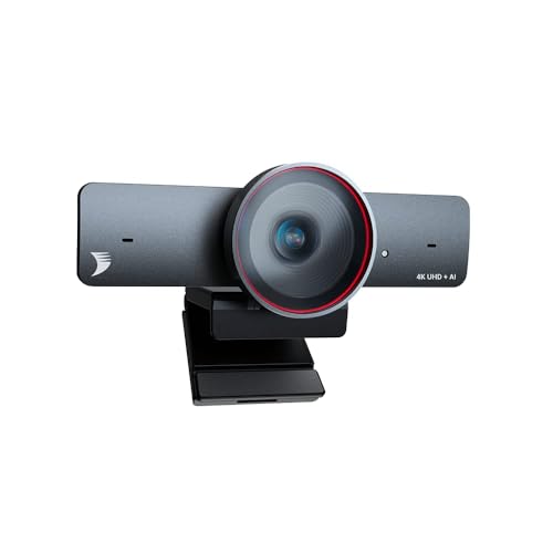 WYRESTORM 4Kウェブカメラ AIトラッキング、オートフレーミング、120°FOV、90fps、8Xデジタルズーム、ePTZ、デュアルA