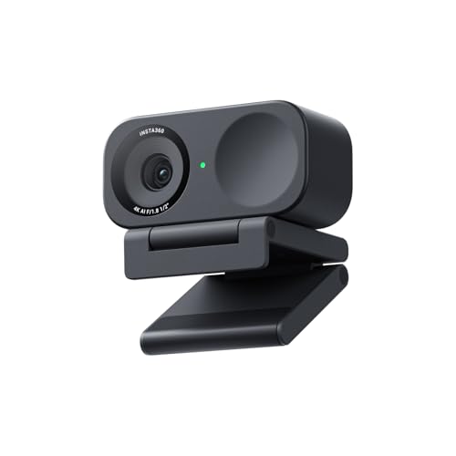 Insta360 Link 2C 通常版 グラフィックブラック - PC/Mac 用 4K ウェブカメラ、1/2 インチセンサー、自動フレーミン