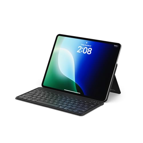 SATECHI OntheGo? コンパクト 無線 Bluetooth ワイヤレスキーボード、調整可能スタンド、マルチペアリング対応最大3台接続