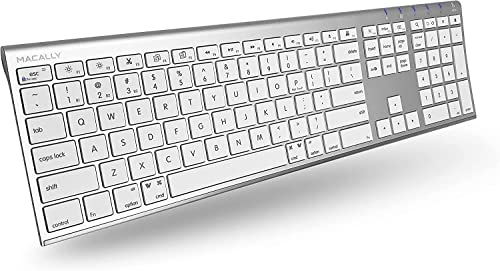 Macally ワイヤレス Bluetooth キーボード Mac対応 Keyboard Wireless Mac/iOS/PC/Android