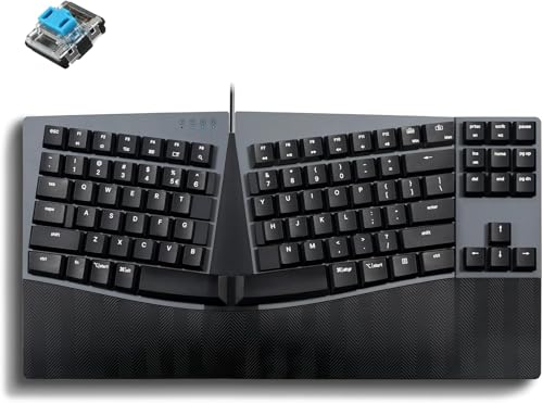 Perixx ペリックス Px Ergo Mech エルゴノミクスキーボード 力学的 テンキー受け答え ロープロファイル 有線繋ぎ合わせる USB Wi
