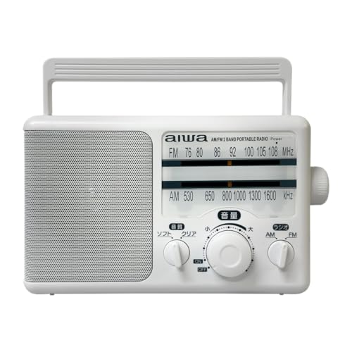 アイワ ポータブルホームラジオ aiwa audio -G PHR1 白いこと(WH)