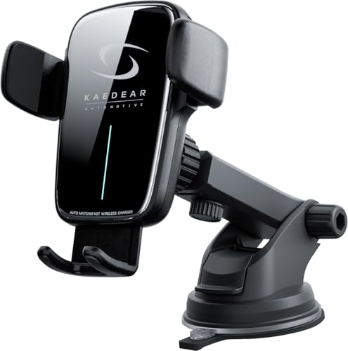 Kaedear auto motive(カエディアオートモーティブ) 車 スマホホルダー ワイヤレス充電 自動開閉 QI高速充電 車載ワイヤレス