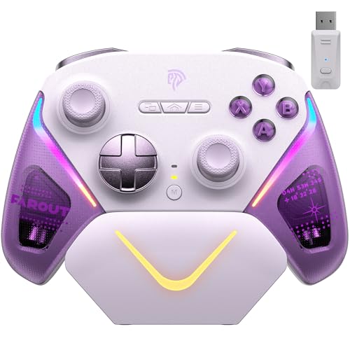 EasySMX 制御装置 パソコン Switch 2 Steam Deck IOS Android 、申し受けるドック、RGB うしろ側点火装置、TMR