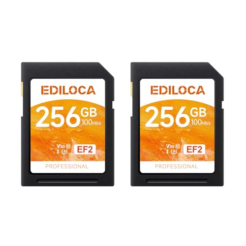 Ediloca EF2【2枚セット】256GB SDカード UHS-I Class10 U3 V30 高速 最大読取速度 100MB/s 最大書｜エブリデイ・ダイレクト