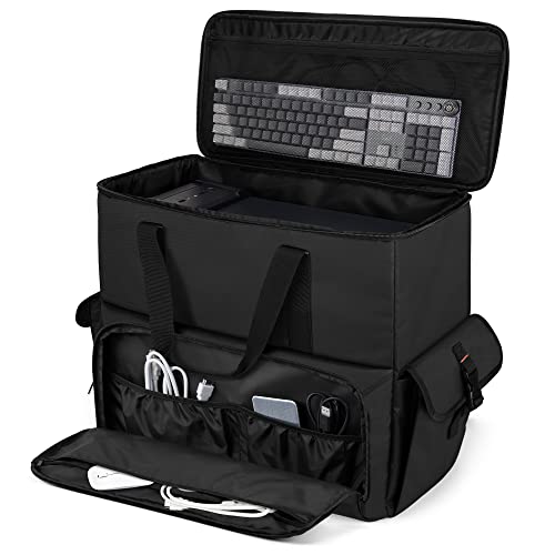 Trunab デスクトップキャリーケース 事務机とっ始めマイコン用キャリーバッグ パソコン高閣用御徒面子 事務机とっ始めマイコン用キャリングケース 持ち