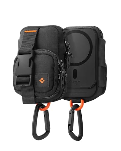 [Spigen] MagSafe対応 カードケース マグネット ミニ ガジェットポーチ 便利な持ち運び 小物収納可能 iPhone 17 Pro